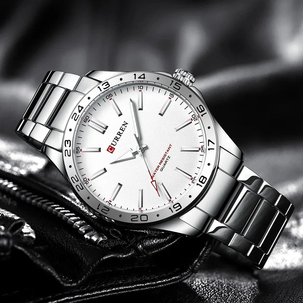 Silvertone Minimal Quartz Watch